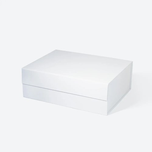 Białe pudełko magnetyczne A4 Soft Touch 330×255×115 mm