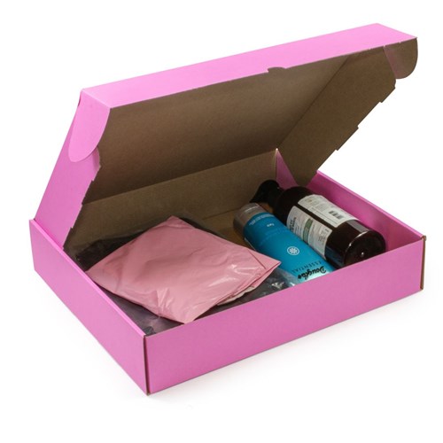 Kartony Wykrojnikowe 350x300x70mm Różowe, 10 sztuk