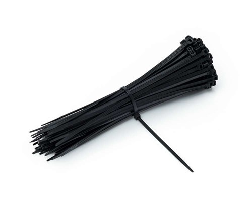 Opaski Ząbkowane 300/3,6mm Czarna 100szt