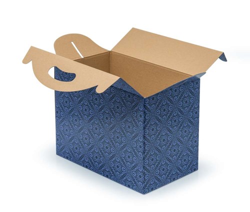 Pudełko z uchwytem 300x180x220mm F217 z nadrukiem