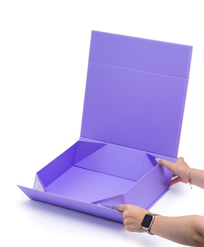 Pudełko Magnetyczne Fioletowe 350x250x100 Pudełko Na Magnes Prezentowe