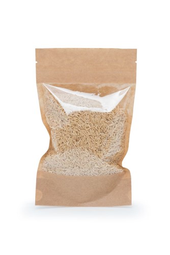 Doypack ECO KRAFT - Duże Okno - 1000ml - 100 szt.