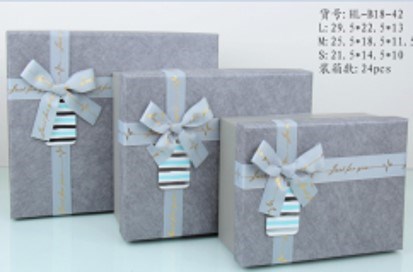 Zestaw Pudełek HL-004-GREY (3 szt)