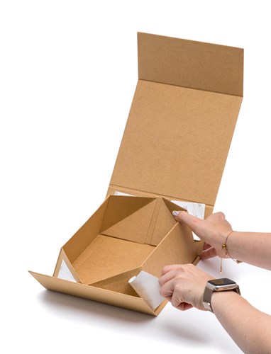 Pudełko Magnetyczne Kraft 200x200x90mm Pudełko Prezentowe Ozdobne