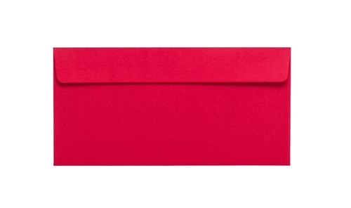 Koperty DL Teksturowane Czerwone160g 50 sztuk - Idealne na Zaproszenia