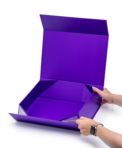 Pudełko Magnetyczne Ciemny Fiolet 350x250x100mm Pudełko Ozdobne