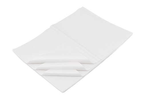 Bibuła ozdobna 20g 50x70cm Biała – do pakowania prezentów – 50 arkuszy