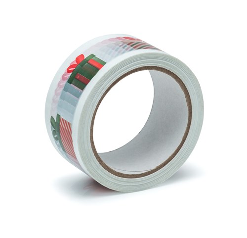 Taśma świąteczna samoprzylepna, Prezenty, 48mm/66m