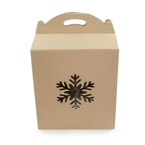 Pudełko karbowane z oknem F217 300x180x350mm (ŚNIEŻKA) EKO