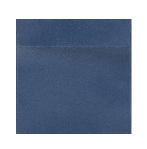 Koperty K4 kwadratowe Perłowe Granatowe 120gsm 50szt