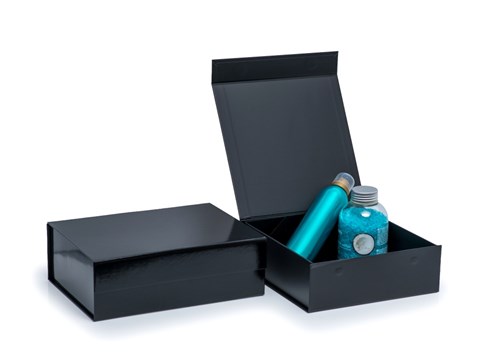 Pudełko Magnetyczne Czarne 235x235x80mm(zew) A5 Pudełko Prezentowe