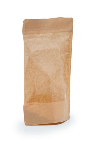 Doypack LIGHT KRAFT 500ml Duże Okno - 25 szt.