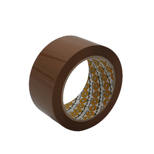 Taśma AKRYL brąz cicha 50mm/90m STOKROTKA