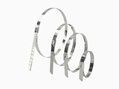 Opaska zaciskowa stalowa 290/4,6mm 100szt