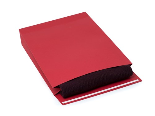 Koperty kartonowe 320x450x80mm Czerwone 220g 10szt