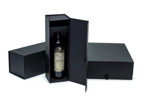 Pudełko na SZAMPANA czarne 410x130x120mm (zewn.)