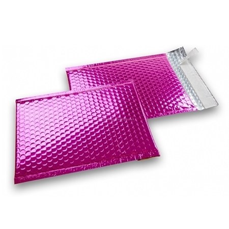 Koperty bąbelkowe metaliczne różowe G17 100 szt