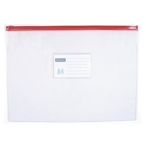 Koszulka z suwakiem Donau PVC A4 transparent