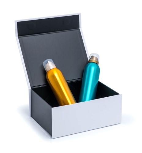 Pudełko Magnetyczne Biało-Czarne 235x170x100mm (zew.) A5 Na prezent