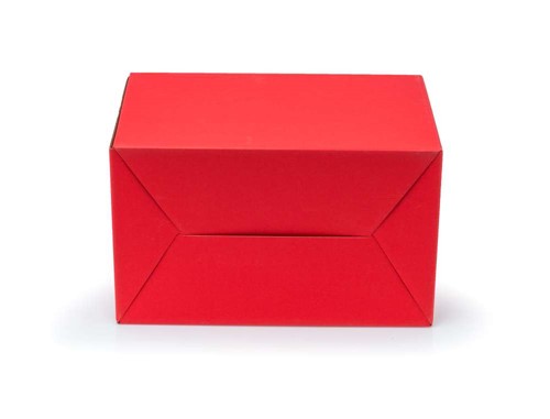Pudełko z uchwytem 300x180x220mm czerwone F217