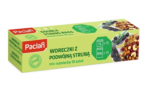Woreczki strunowe Paclan 1l i 2,5l MIX
