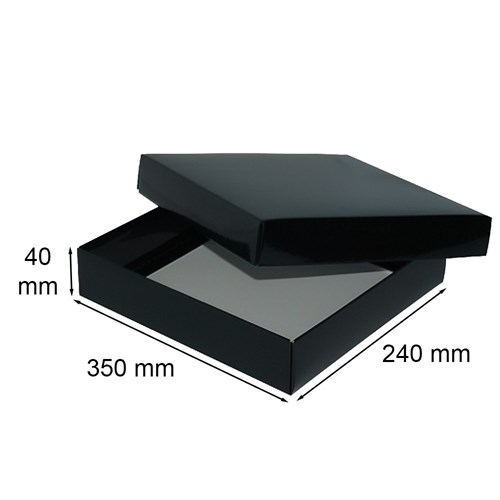 Pudełko Laminowane 350x240x40mm Czarne