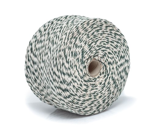 Sznurek Bawełniany Biało-Zielony 1kg