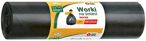 Bee Smart worki na śmieci LDPE 160L 10 szt.