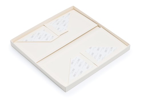 Pudełko Składane z Wieczkiem Kość Słoniowa 300x300x140mm Prezentowe