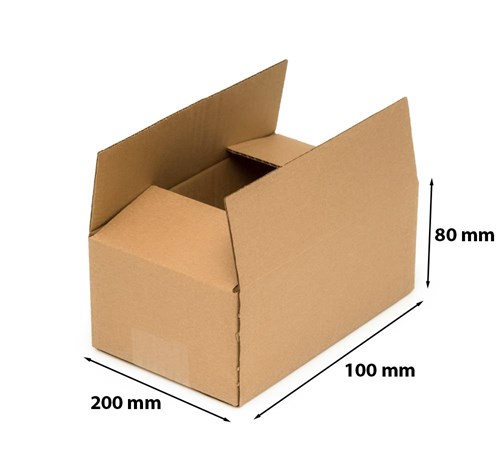 Karton klapowy B320 200x100x80 mm – mocne opakowanie do małych przesyłek