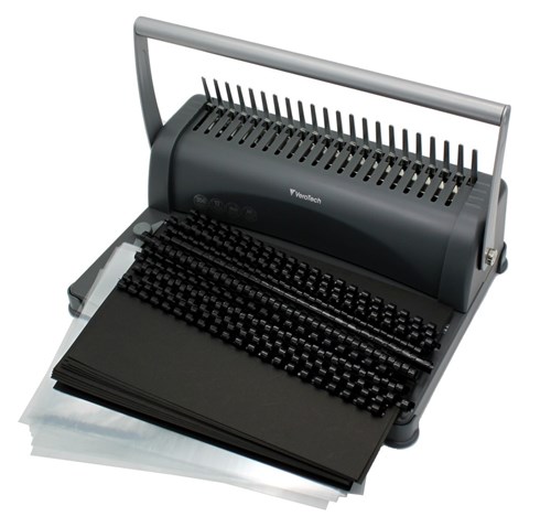 Bindownica VEROTECH do 350 kartek Format A4 czarna