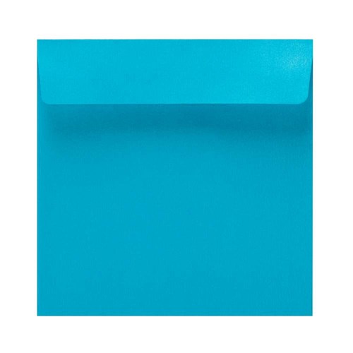 Koperty K4 kwadratowe Perłowe Niebieskie 120gsm 50szt