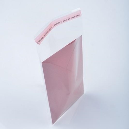 Torebki celofanowe z klejem 15x15+5cm 100szt