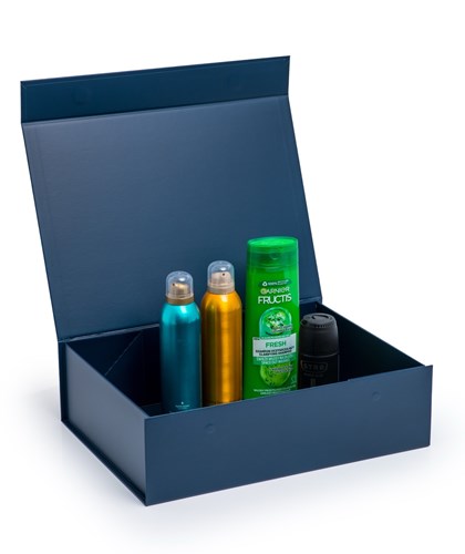 Pudełko Magnetyczne Granatowe 380x280x110mm (zew) L Prezentowe