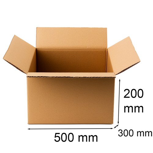 Karton klapowy 500x300x200mm Pięciowarstwowy