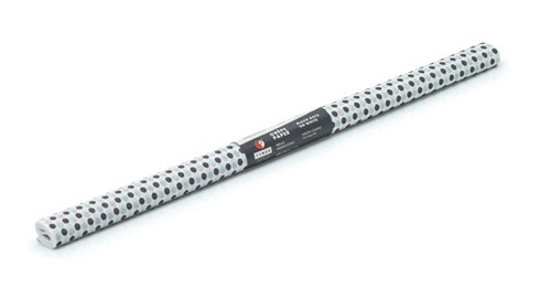 Bibuła Marszczona 50x200cm Biała w Kropki Czarne