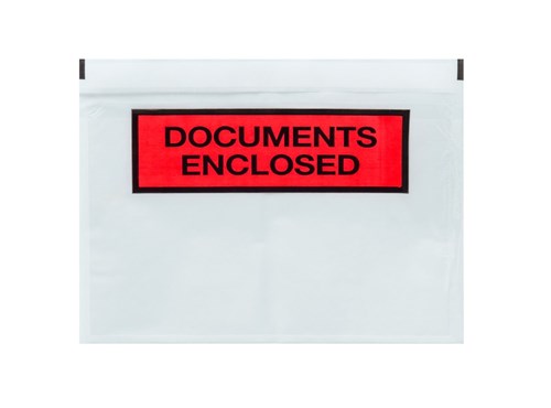Koperta kurierska C5 - 1000szt DOCUMENTS ENCLOSED