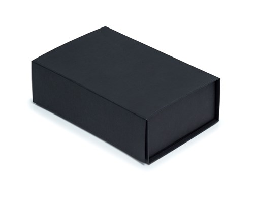 Pudełko Magnetyczne Czarne 350x250x100mm A4 Zamykane Na Magnes Ozdobne