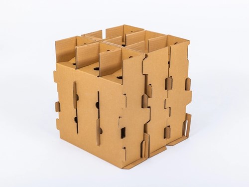 karton 353x342x370 mm - Pudełko transportowe na 9 butelek