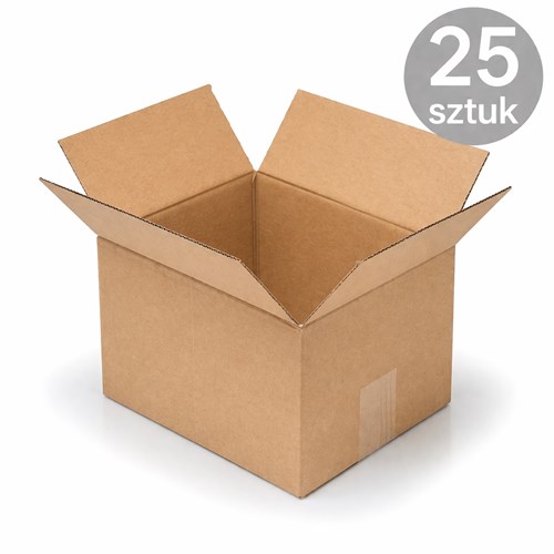 karton klapowy brązowy 300x250x190 mm 25 sztuk