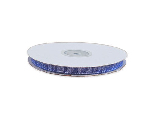 Wstążka brokatowa 6mm/32m niebieska WB7005