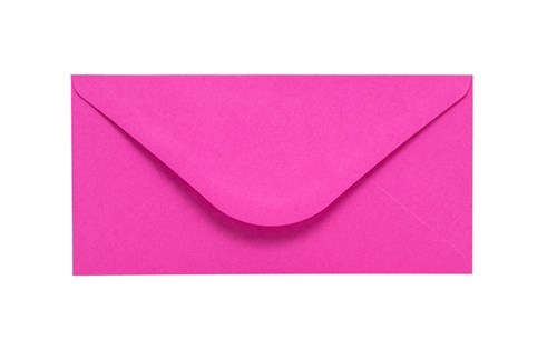 Koperty Ozdobne DL Różowe Ciemne 120g 50 sztuk - Koperty Kolorowe