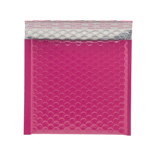 Koperty bąbelkowe metaliczne różowe CD 100 szt