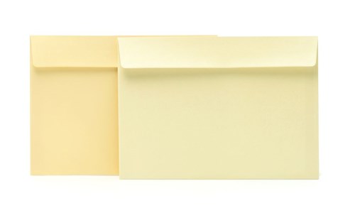 Koperty okolicznościowe C5 Perłowa Kość Słoniowa, 50 sztuk