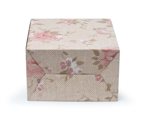 Pudełko z uchwytem wzór kwiaty 300x180x350mm F217