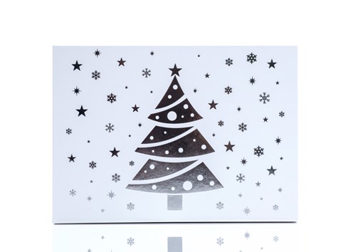 Pudełko Magnetyczne Świąteczne Białe 235x170x100mm (zew) Na Prezent