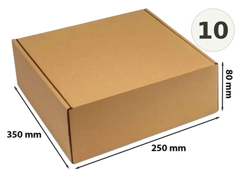 karton wykrojnikowy 350x250x80 mm Fefco 426 10 sztuk