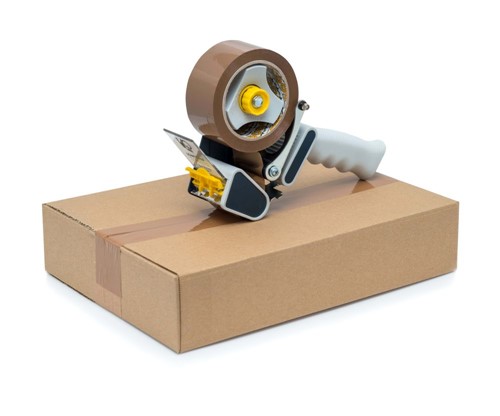 Taśma AKRYL brąz cicha 50mm/90m STOKROTKA