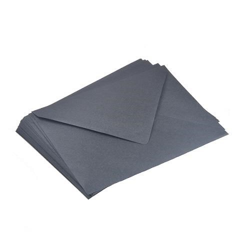 Koperty Ozdobne C5 Czarne Metalizowane 50szt 110g