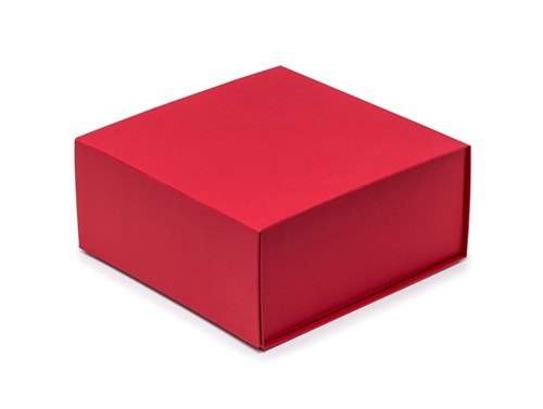 Pudełko Magnetyczne Czerwone 200x200x90mm Karton Ozdobny Prezentowy